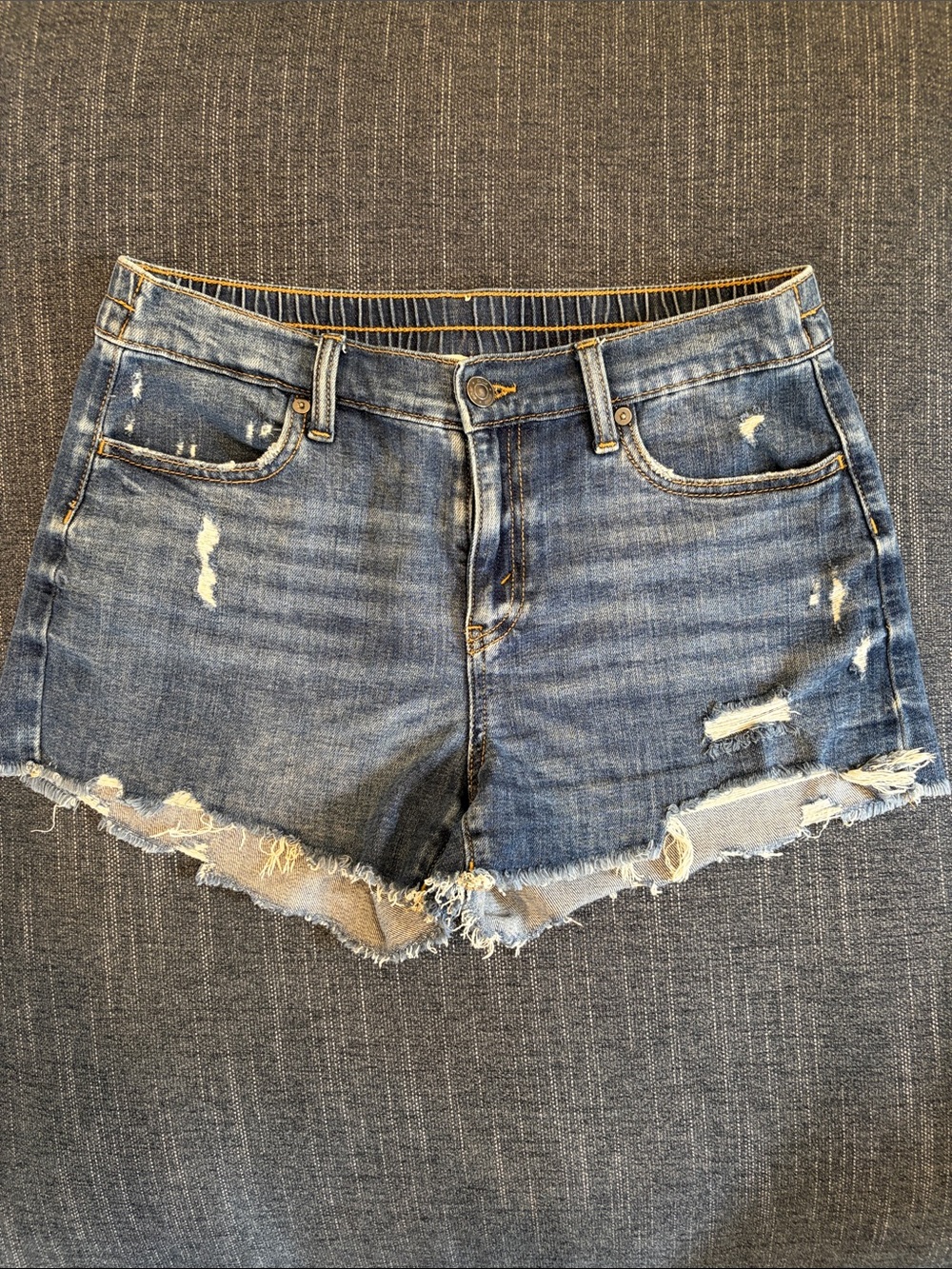 Aerie Blue Distressed Denim Women's Shorts